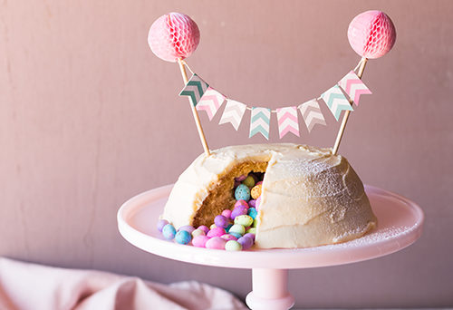 Easter Surprise Vanilla Cake Recipe