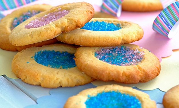 Cookies with Coloured Sugar Recipe | Bake with Stork