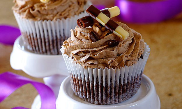 Espresso Cupcakes with Mocha Buttercream Recipe | Bake with Stork