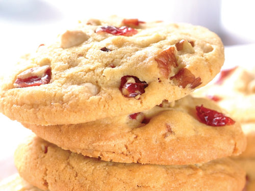 Cranberry, Nut & White Choc Cookies