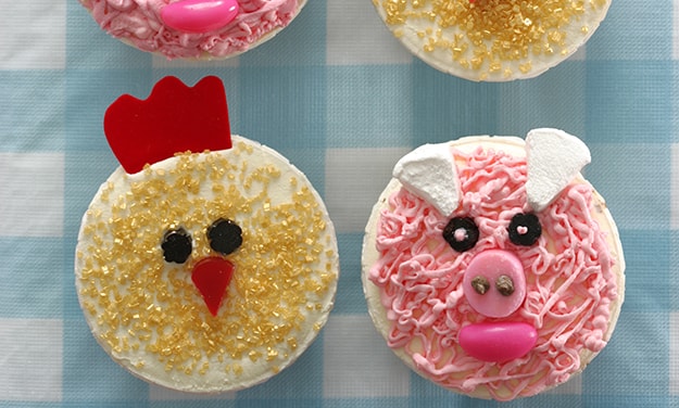 Farm Animal Cupcakes Recipe | Bake with Stork