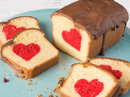 Hidden Heart Cake for World Baking Day