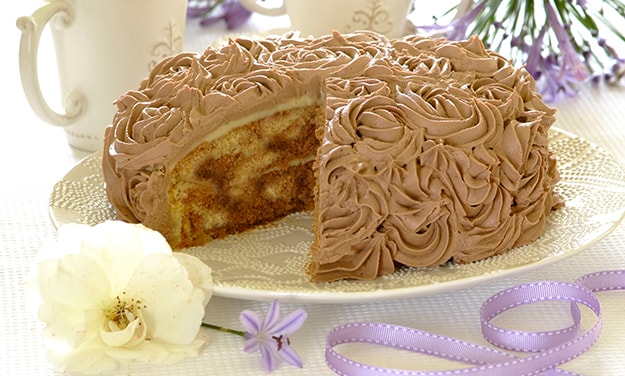 Chocolate Orange Rose Cake Recipe | Bake with Stork