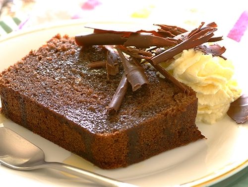 Chocolate Loaf in Brandy or Orange Sauce