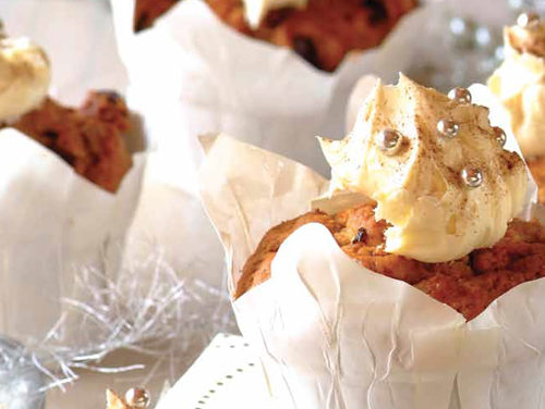 Spiced Muffins and Brandy Cream
