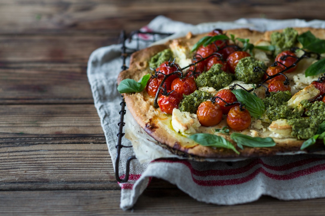Rustic Tomato and Feta Tart Recipe | Bake with Stork