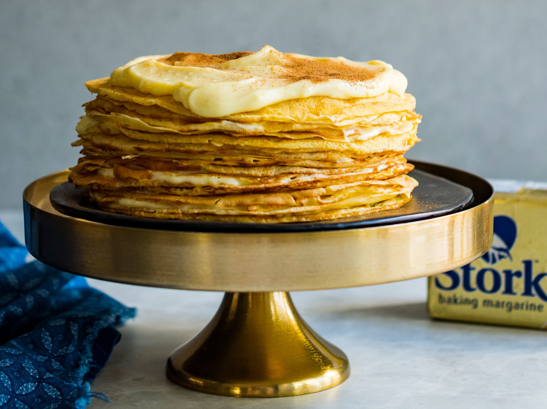 Milk Tart Pancake Cake Recipe | Bake with Stork