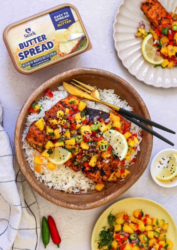 Salmon and Salsa Bowl