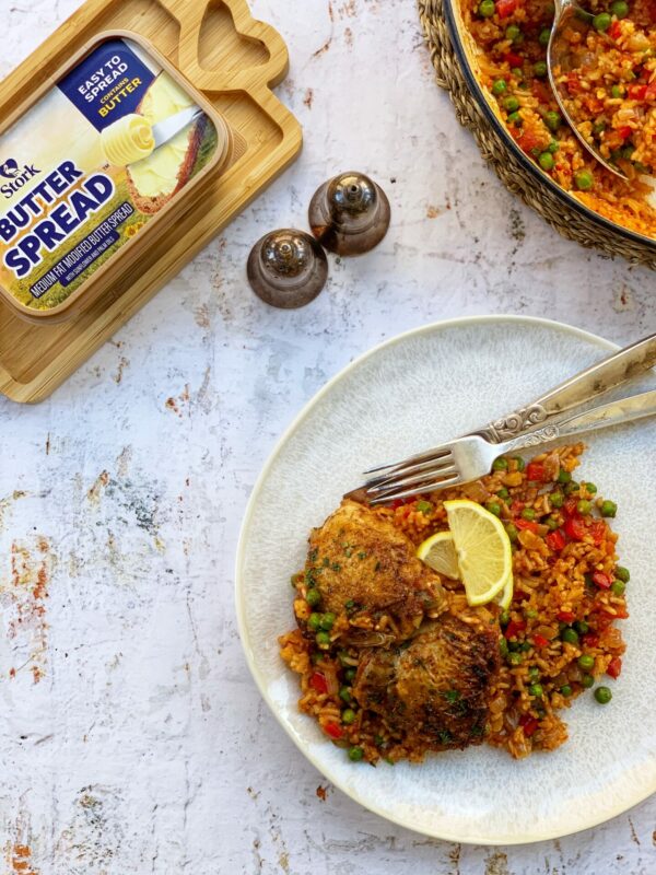 One-Pan Spicy Tomato Chicken and Rice