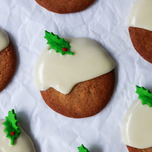 Syrup Snowed Glazed Ginger Snaps