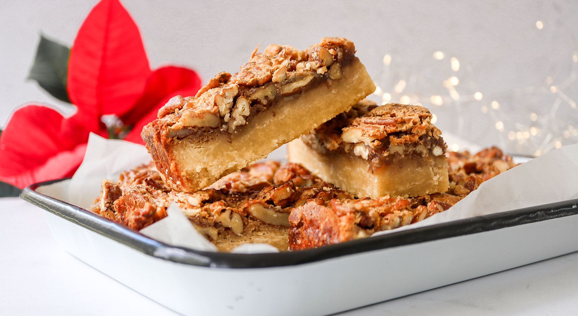 Pecan Pie Christmas Tree Cookie Bark - Stork