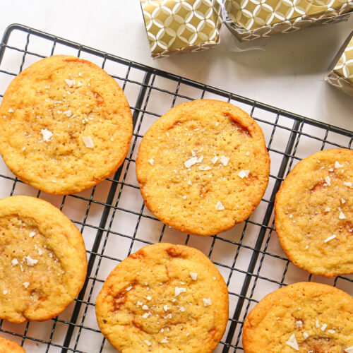 Holiday Sea Salt Caramel Cookies