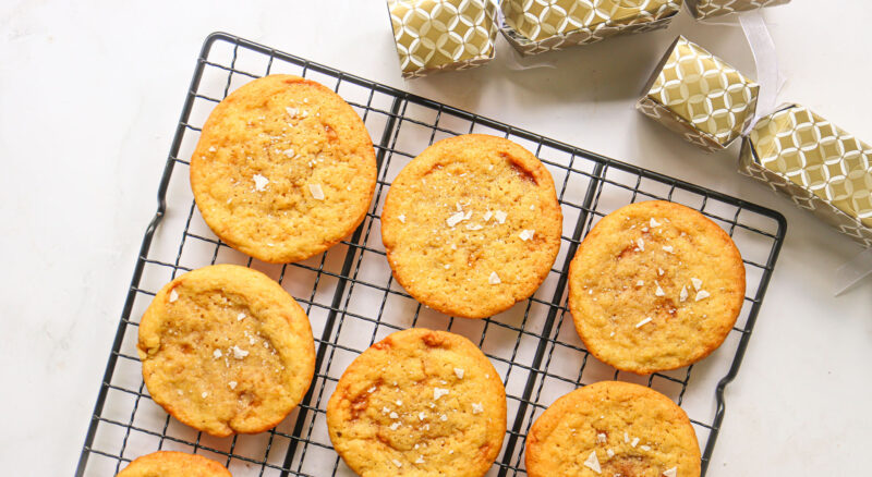 Holiday Sea Salt Caramel Cookies