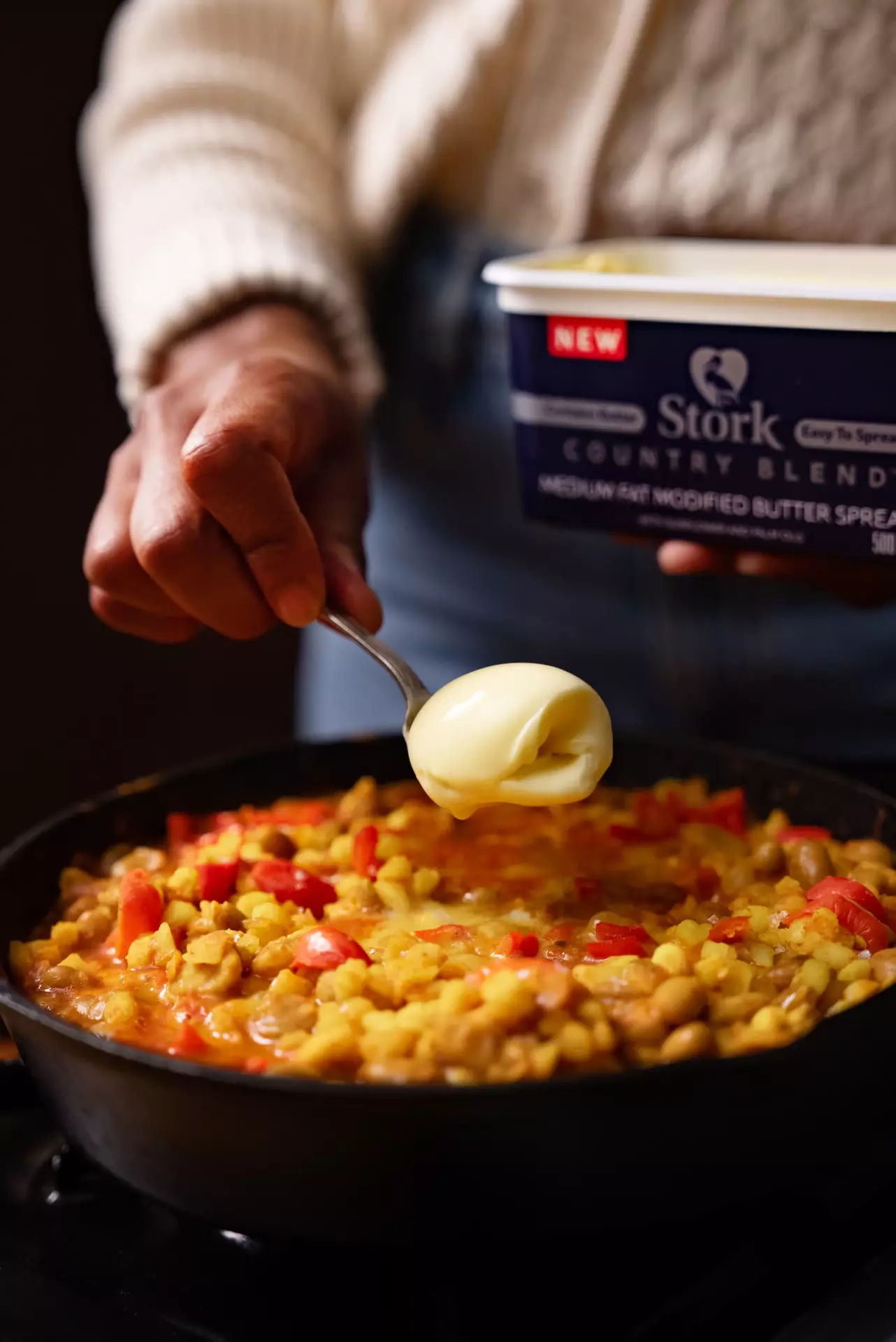 Curried Samp &amp; Beans with Peppadews - Stork