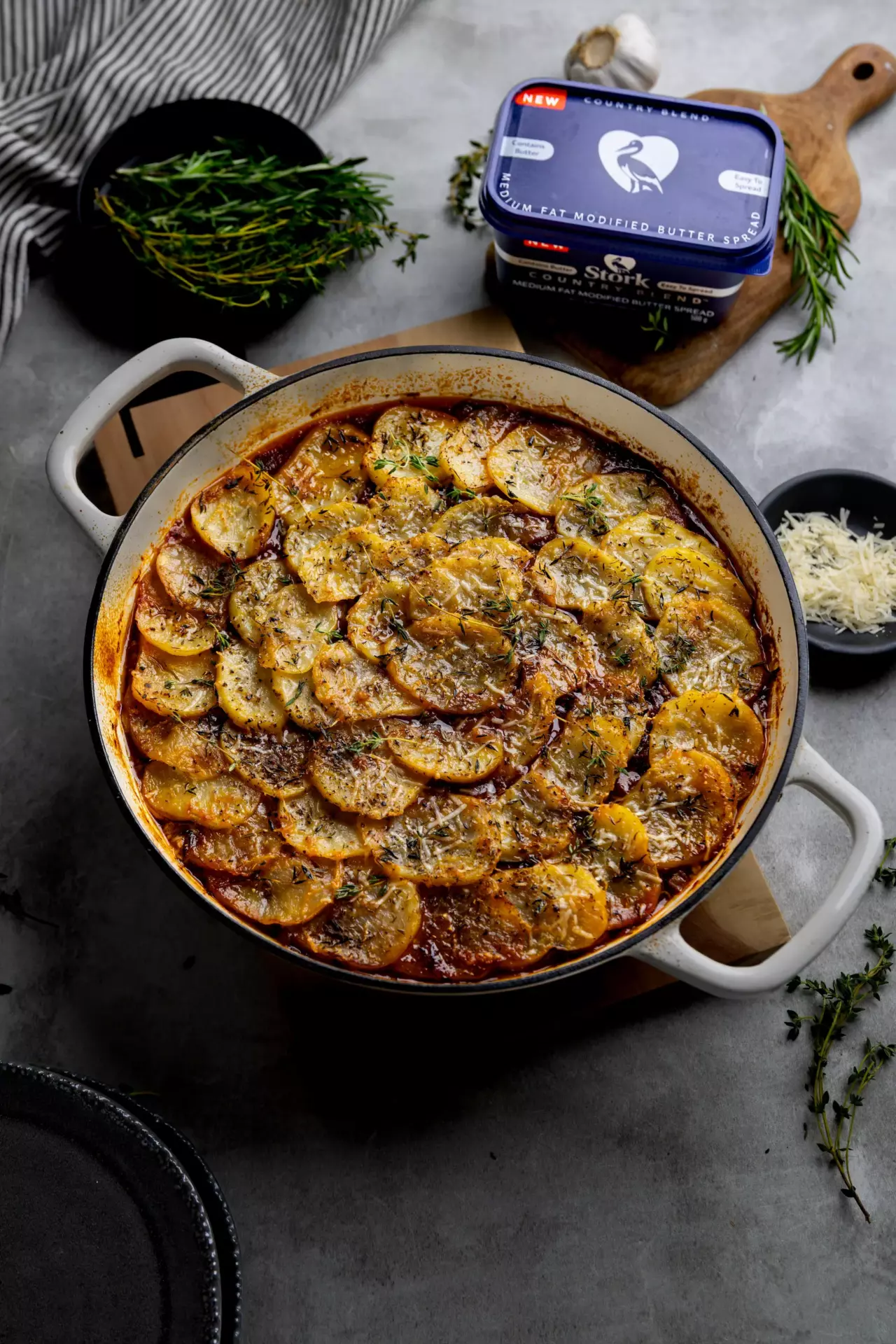 Beef Stew with Potato Gratin - Stork