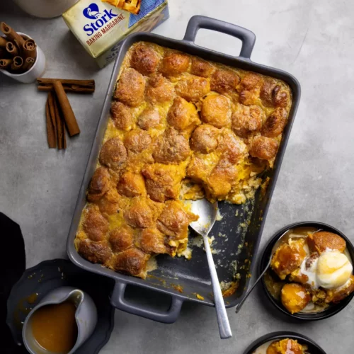 Pumpkin Fritter Bread Pudding